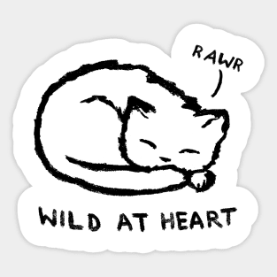 Wld at Heart Sticker